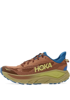 HOKA Challenger 8 mesh-panelled sneakers - Brown