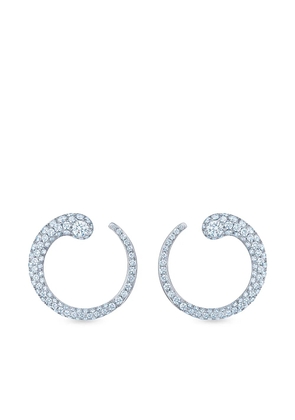 KWIAT 18kt white gold diamond Eclipse earrings - Silver