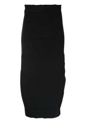Thom Krom padded zip-up midi skirt - Black