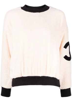 CHANEL Pre-Owned 1990-2000s CC crew-neck fleece sweatshirt - White