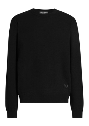 Dolce & Gabbana logo-detail wool sweater - Black