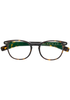 Lunor round-frame glasses - Brown