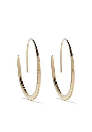 Wouters & Hendrix Gold 18kt gold hammered hoop earrings