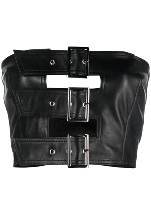 Manokhi cut-out buckled bandeau top - Black