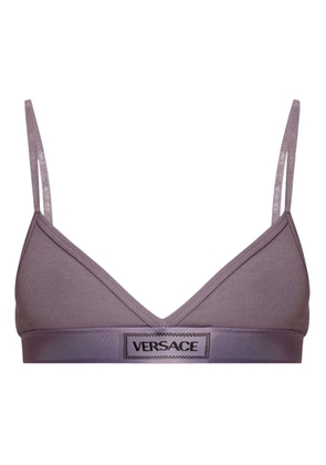 Versace logo-underband bra - Purple