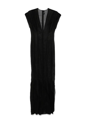 A.W.A.K.E. Mode panelled organza maxi dress - Black
