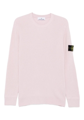 Stone Island ribbed crew-neck sweater - Pink