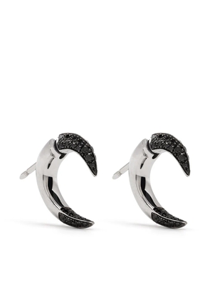 Shaun Leane 18kt white gold small Talon black diamond earrings - Silver