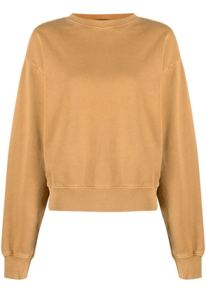 Ksubi ribbed-detail round-neck sweatshirt - Orange