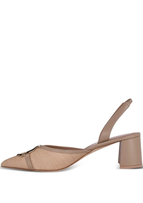 Malone Souliers Misha point-toe slingback pumps - Neutrals