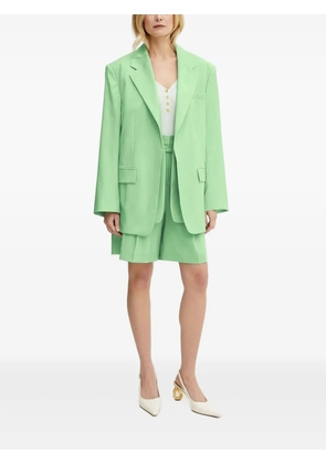 BOSS wool single-breasted blazer - Green