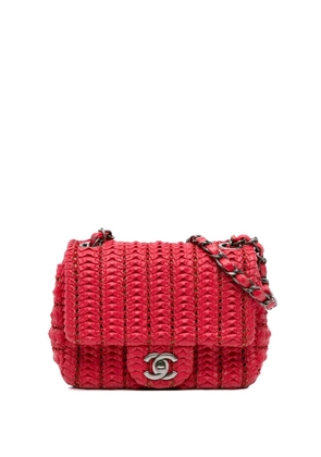 CHANEL Pre-Owned 2015-2016 Paris Seoul Mini Crochet Lambskin Flap crossbody bag - Red