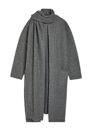 Maria McManus draped merino-wool coat - Grey
