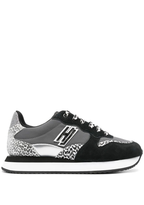 Hide&Jack Over zebra print-detail sneakers - Grey