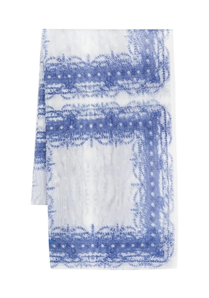 Philosophy Di Lorenzo Serafini floral-print tulle scarf - Blue