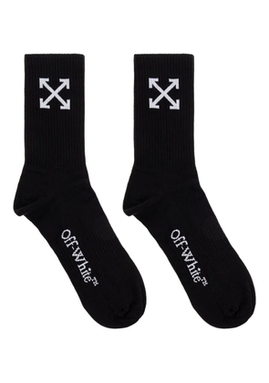 Off-White arrow logo socks - Black