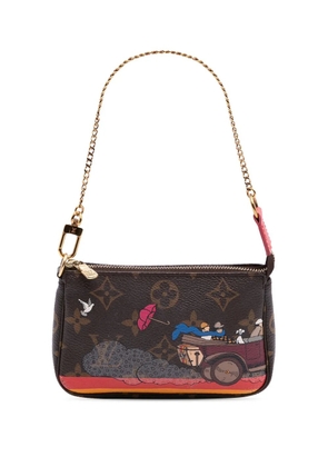 Louis Vuitton Pre-Owned 2015 Monogram Evasion Illustre Mini Pochette Accessories handbag - Brown