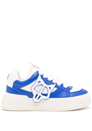 NAKED WOLFE logo-patch lace-up sneakers - Blue