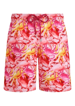Vilebrequin crab-print swim shorts - Pink