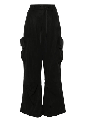 Y-3 drawstring cargo trousers - Black