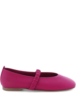 Kennel & Schmenger ruched strap ballet flats - Pink
