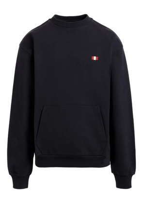 Bally flag-embroidered sweatshirt - Blue