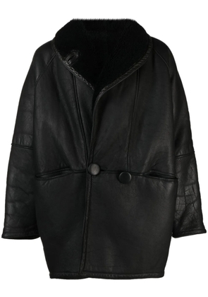 A.N.G.E.L.O. Vintage Cult 1980s sheepskin shearling-lined coat - Black