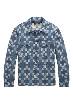 Ralph Lauren RRL patterned-jacquard shirt - Blue