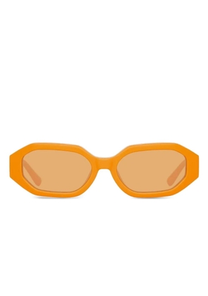 The Attico Irene geometric-frame sunglasses - Orange