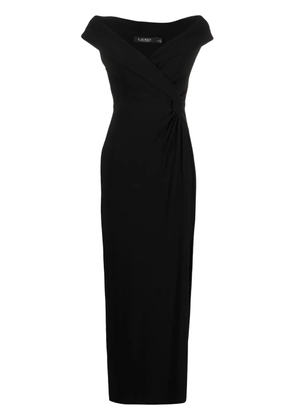 Lauren Ralph Lauren sleeveless pinched-waist gown - Black