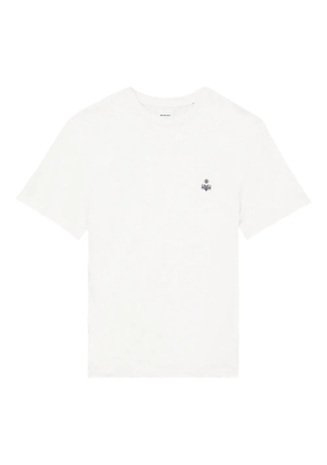 MARANT embroidered-logo cotton t-shirt - Neutrals