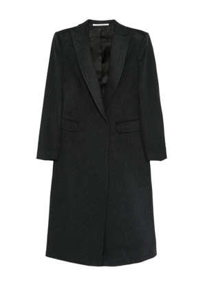 Tagliatore peak-lapels felted coat - Grey
