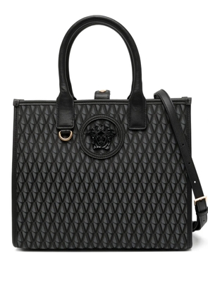 Versace small V Allover La Medusa tote bag - Grey