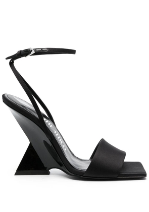 The Attico Cheope 105mm sandals - Black