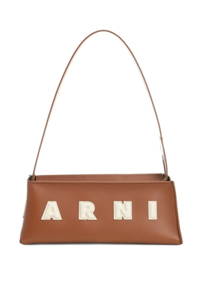 Marni leather shoulder bag - Brown