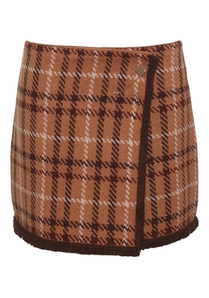 Cara Cara plaid mini skirt - Brown