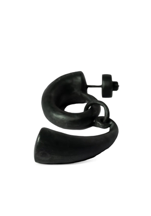 Parts of Four Horn Pendant earring - Black