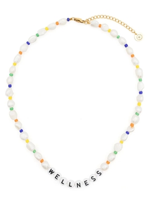 Sporty & Rich Wellness Pearl/Bead Necklace - White