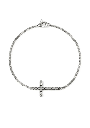 John Hardy sterling silver JH Essential Cross bracelet
