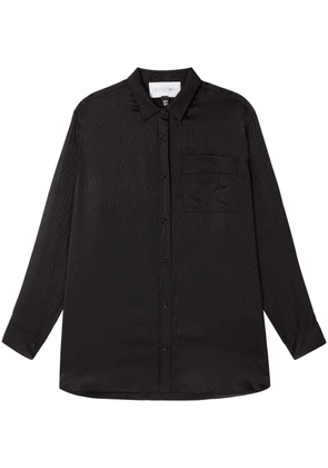 AZ FACTORY Lounge polka-dot jacquard shirt - Black