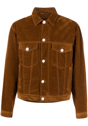 ETRO logo-embroidered cotton jacket - Brown