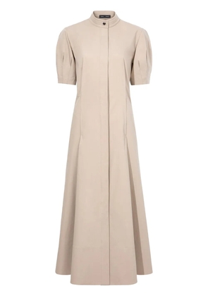 Proenza Schouler Tracey buttoned-slits midi dress - Neutrals