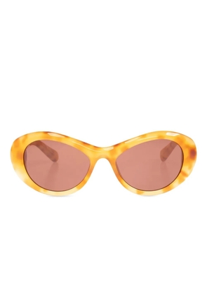 Jacquemus oval-frame sunglasses - Yellow