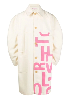 Walter Van Beirendonck OTHERWORDLY single-breasted coat - Neutrals