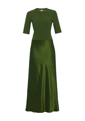 Rosetta Getty satin maxi dress - Green