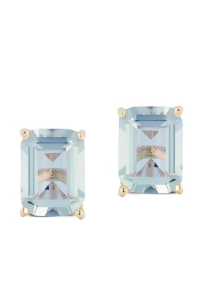 Mateo blue topaz stud earrings - Gold