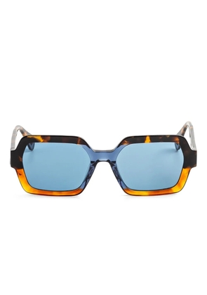 GIGI STUDIOS geometric-frame sunglasses - Brown