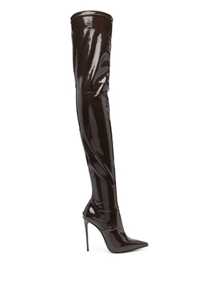 Le Silla Eva 120mm thigh-high boots - Brown