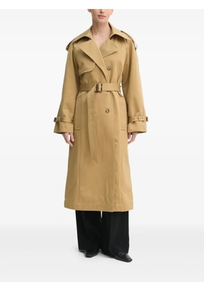 IVY OAK belted double-breasted coat - Brown