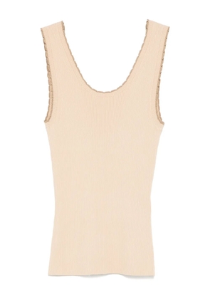 ZIMMERMANN Ascension Scallop tank top - Neutrals